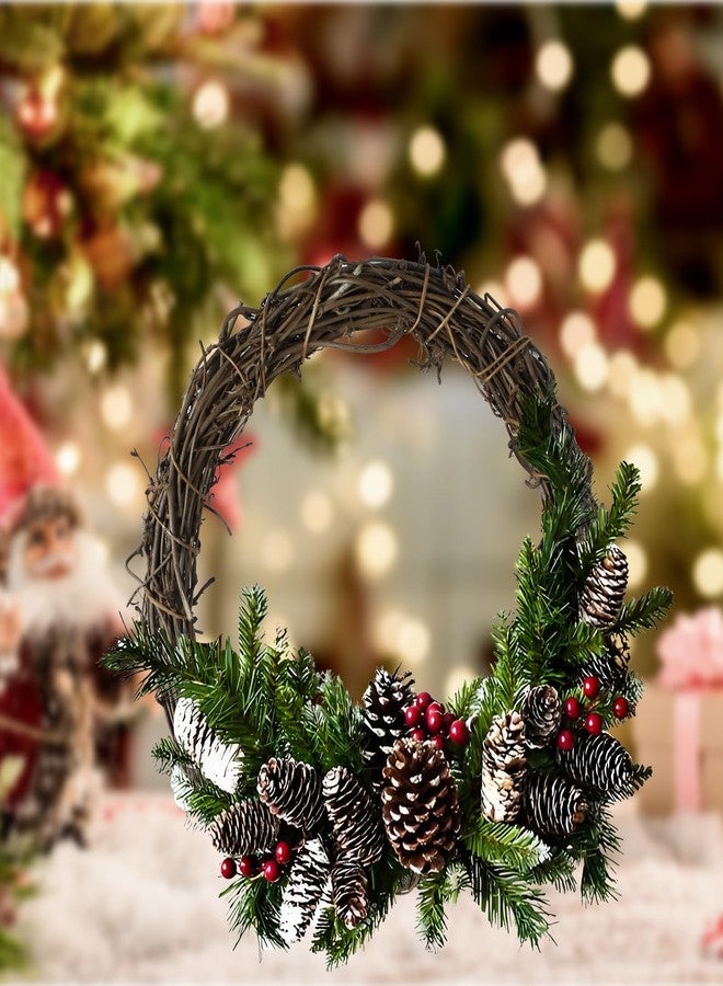 Gabrella 4 Pcs 8 Inch Natural Grapevine Wreaths, Hand-Woven Vine Branch Wreath, Rattan Wreath for DIY Crafts, Christmas Decorations, Home & Event Styling Party Wedding Decor - Image 4